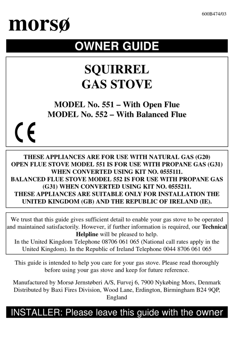 Morso SQUIRREL 552 owner's guide
