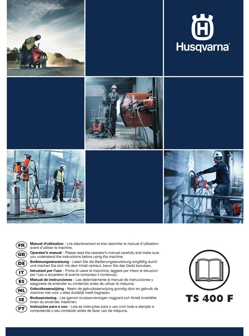 Husqvarna TS 400 F Operator's manual