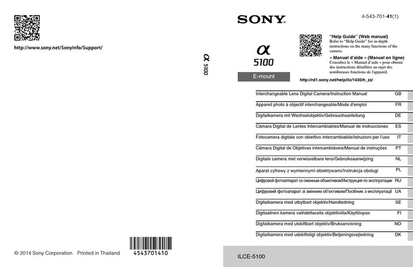 Sony ILCE-5100 User manual