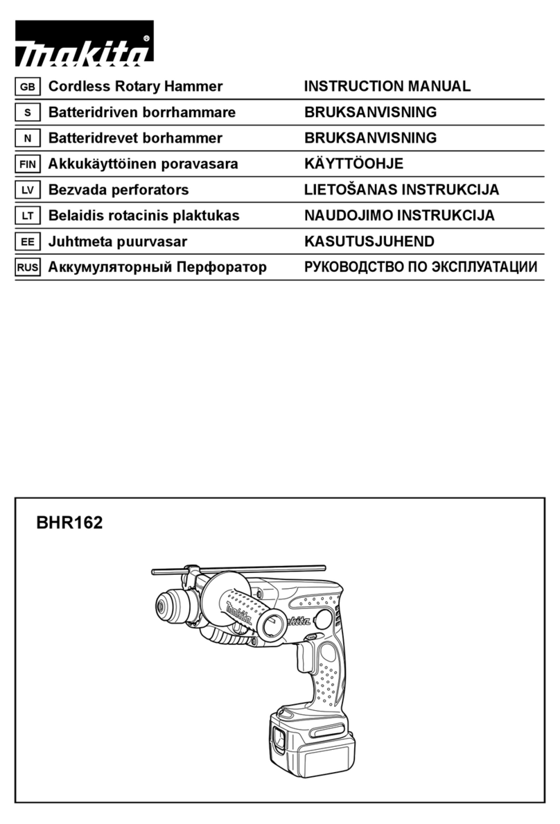 Makita BHR162 User manual