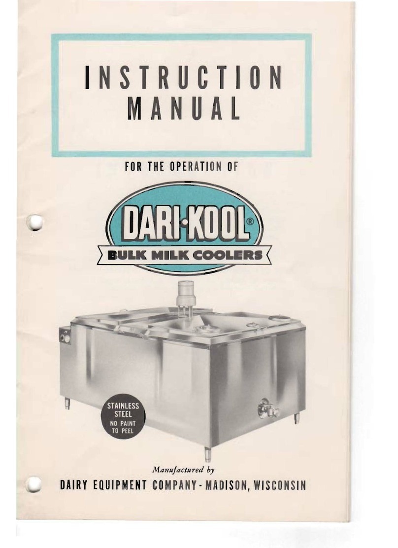 DAIRY EQUIPMENT Dari-Kool instruction manual