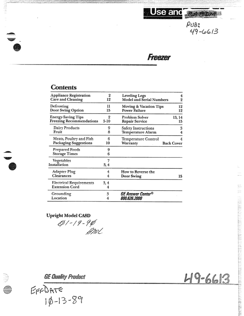 GE CA8D User manual