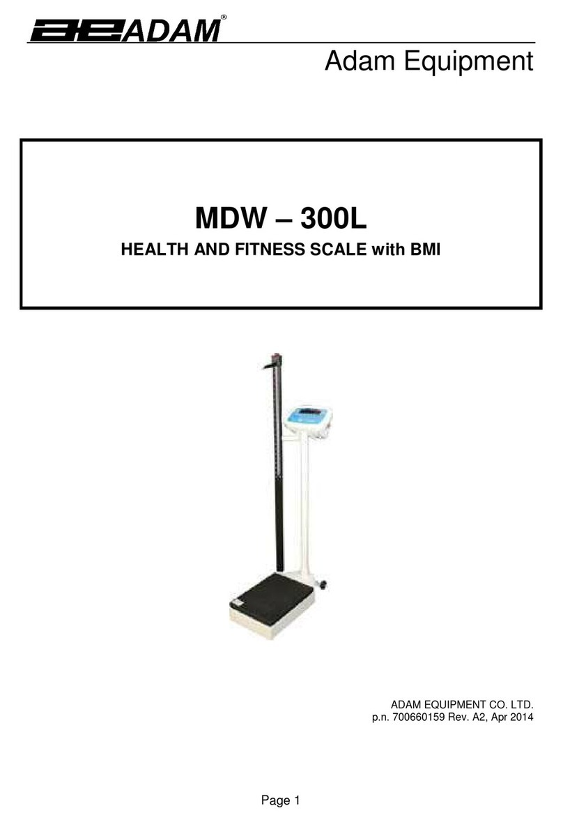 Adam Equipment MDW - 300L User manual