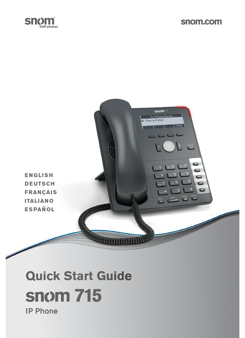 Snom 715 User manual