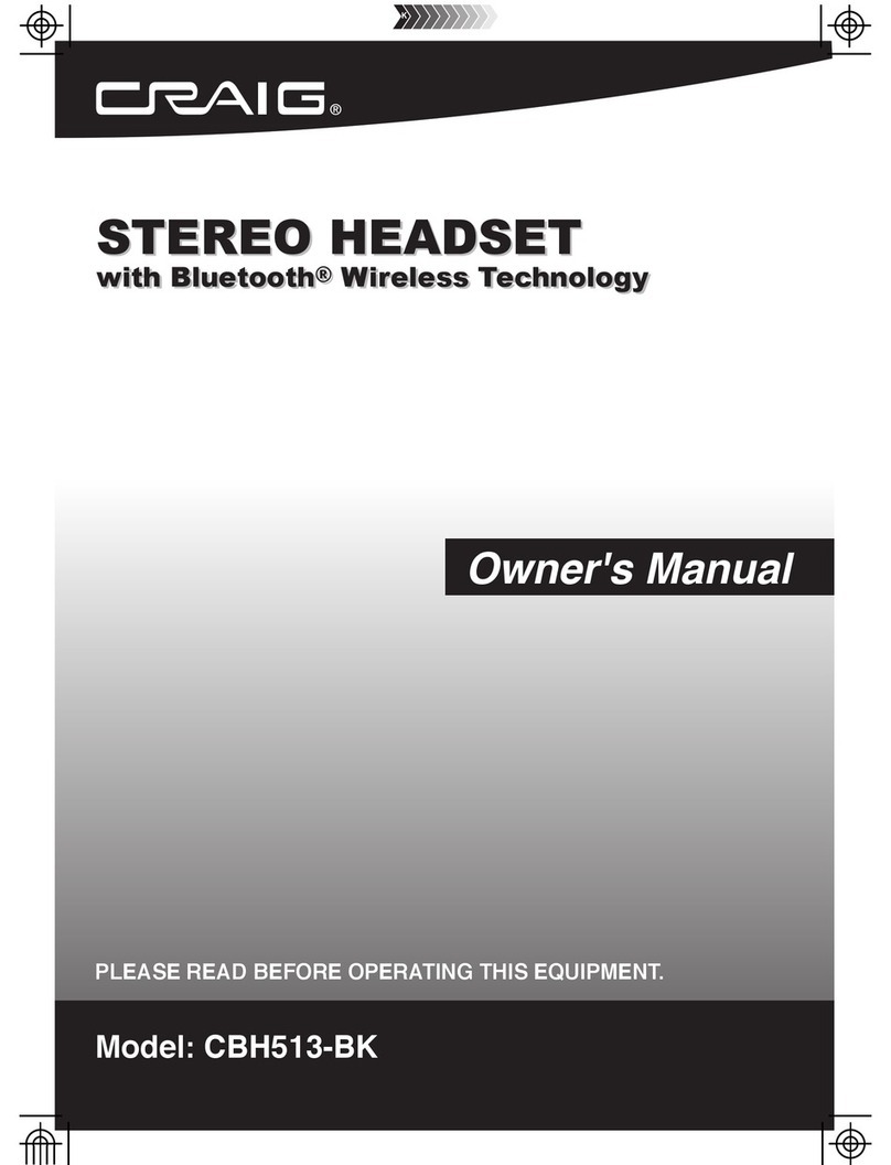 Craig CBH513-BK owner's manual