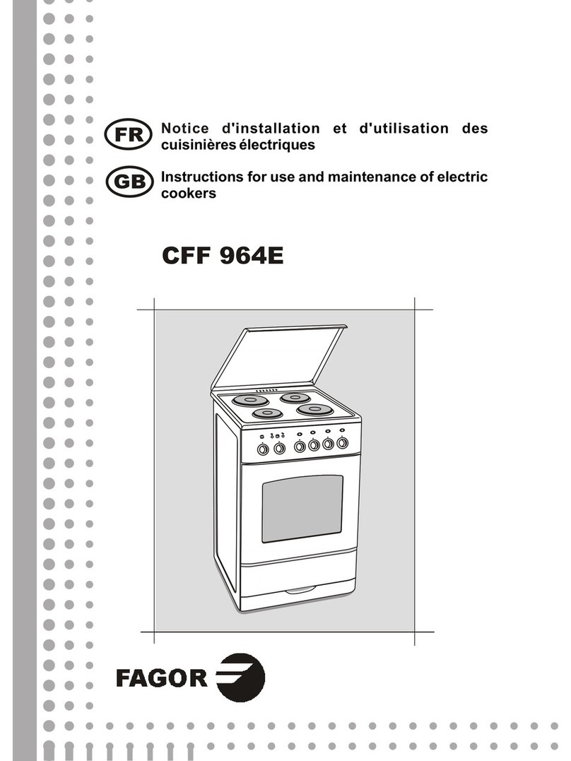 Fagor CFF 964E Instructions for use and maintenance