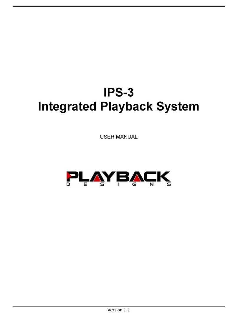 Playback Designs IPS-3 user manual