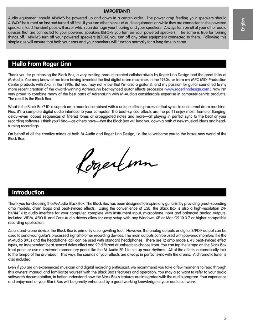 M-Audio Black Box user manual
