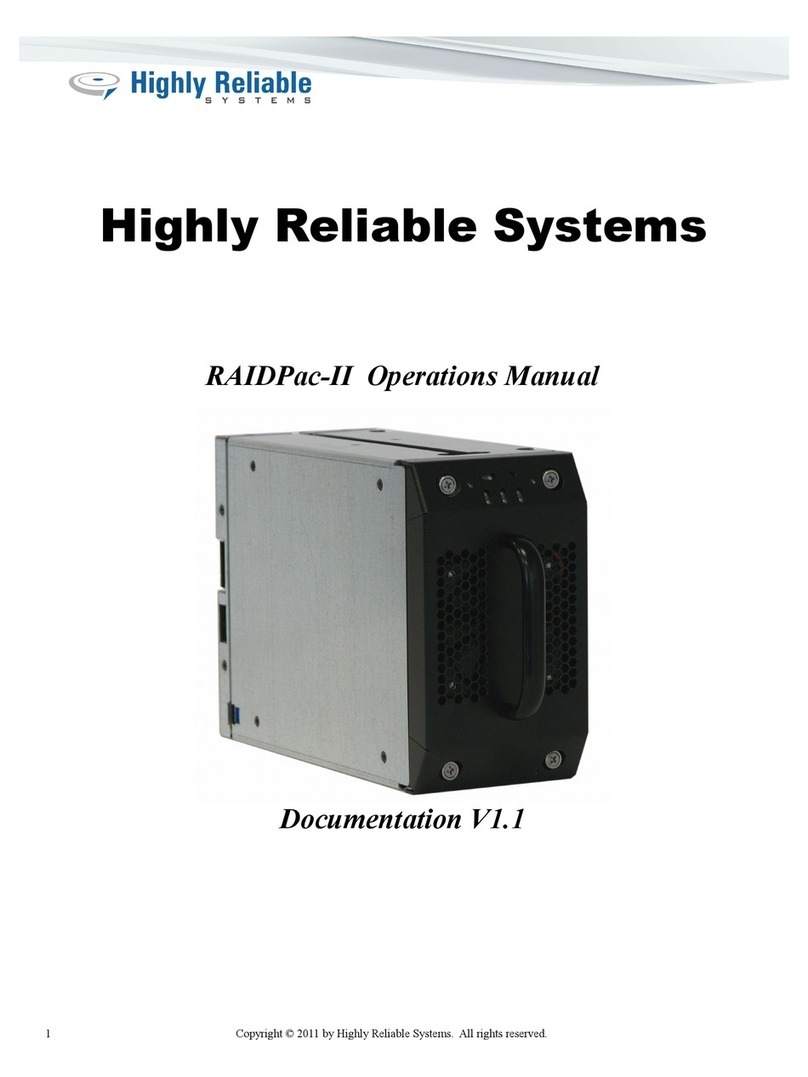 Hi-Rely RAIDPac-II Operation manual