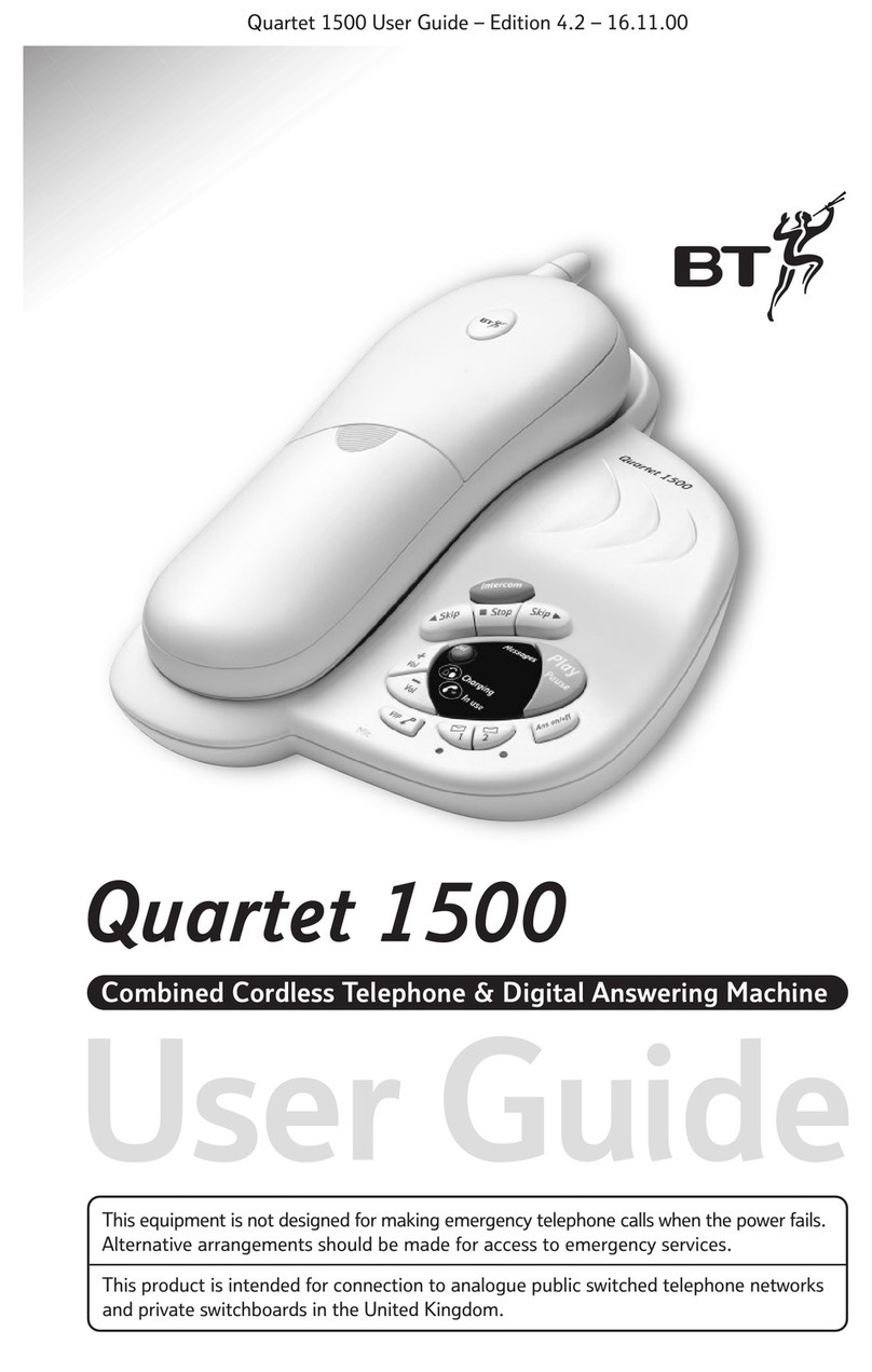 BT QUARTET 1500 user guide