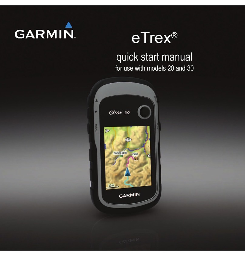 Garmin eTrex - Hiking GPS Receiver Quick start manual