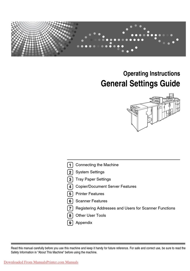 Ricoh Aficio MP 1100 User manual