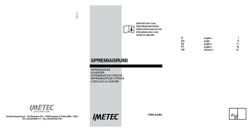 Imetec D1901 operating instructions