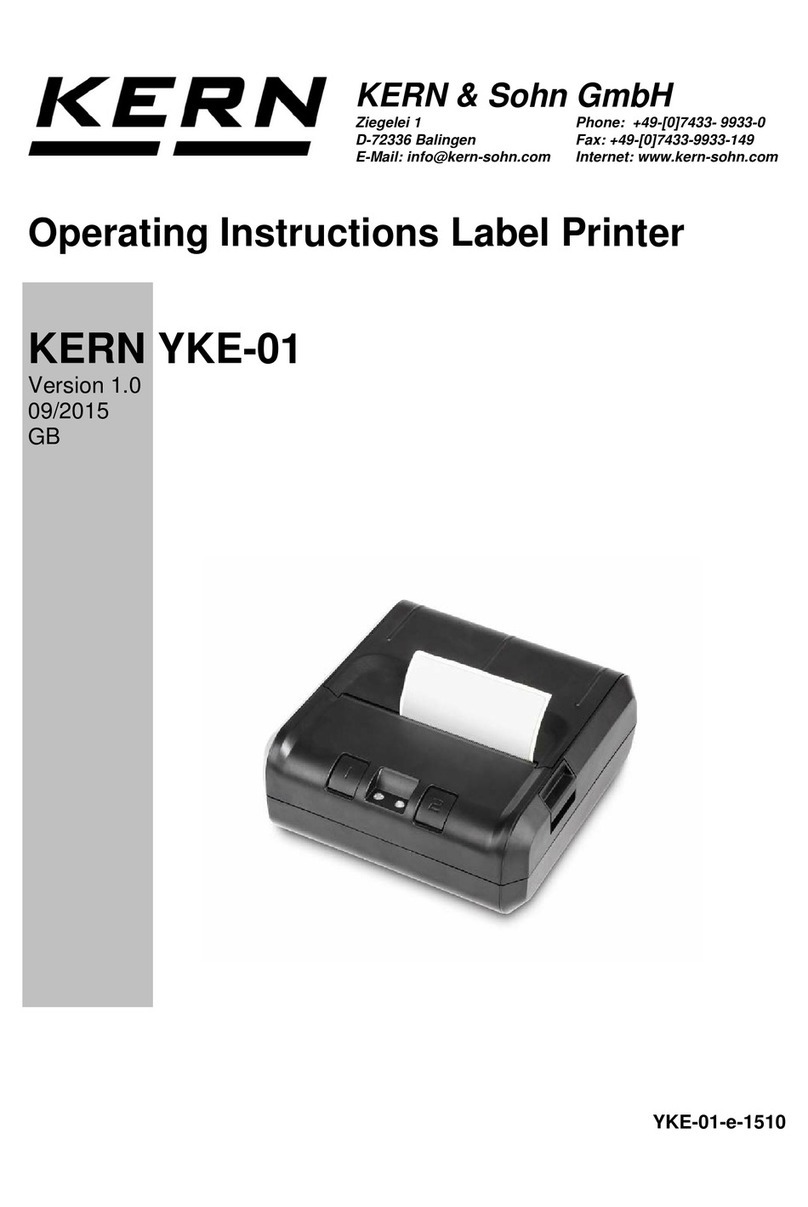 KERN YKE-01 operating instructions