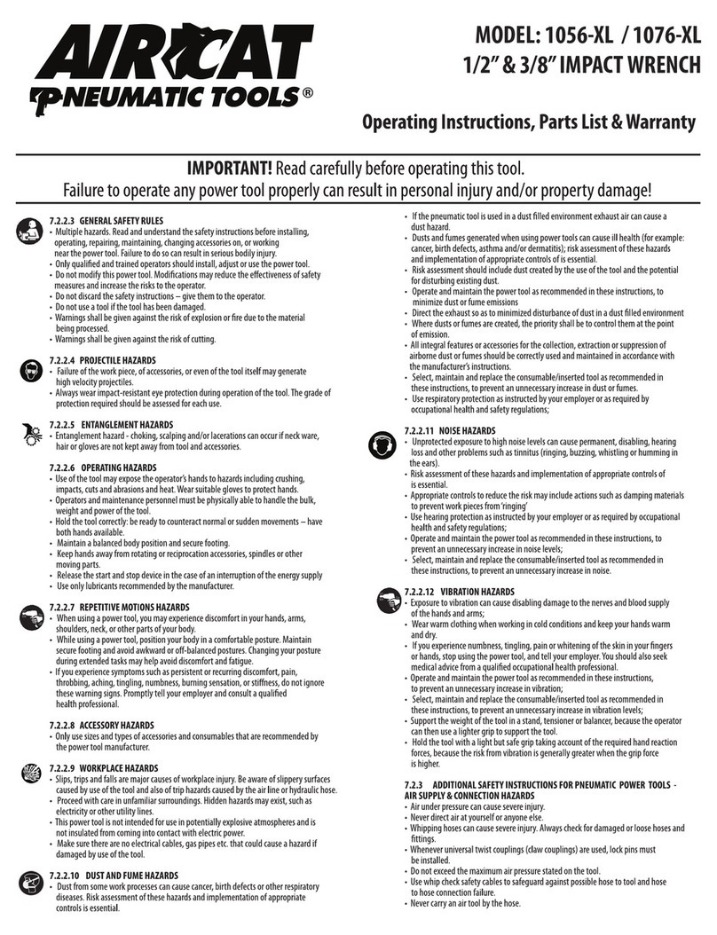 Aircat 1056-XL operating instructions