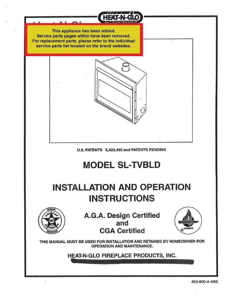 Heat-N-Glo SL-TVBLD Owner's manual