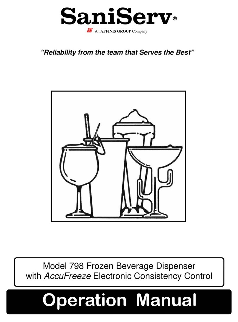 SaniServ 798 Operation manual