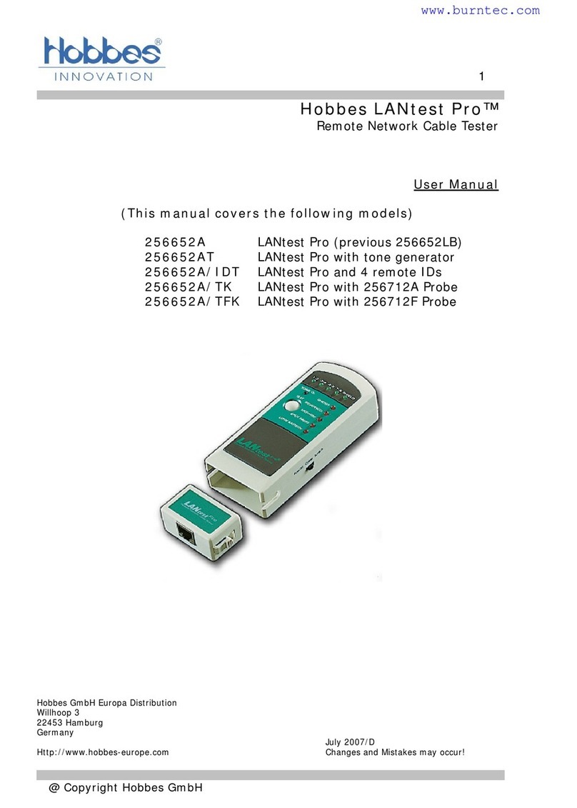 Hobbes LANtest Pro 256652A user manual