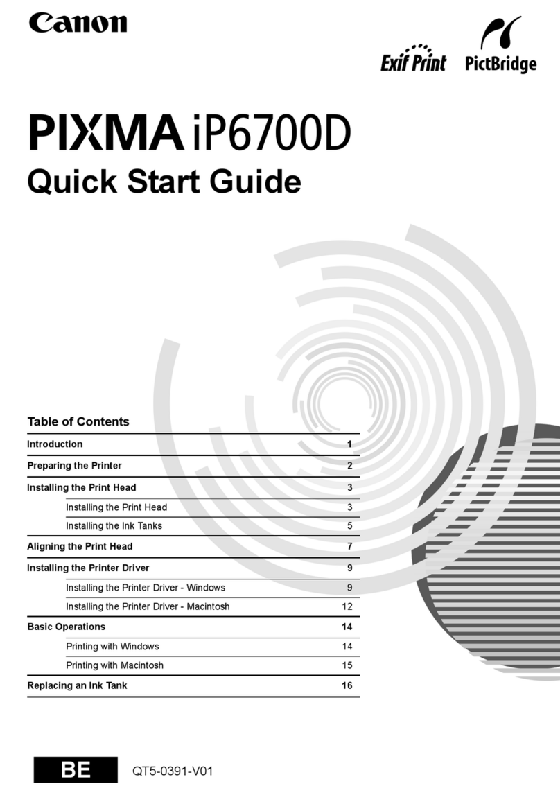 Canon iP6700D - PIXMA Color Inkjet Printer User manual
