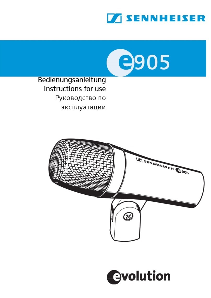 Sennheiser Evolution E 905 Instructions for use