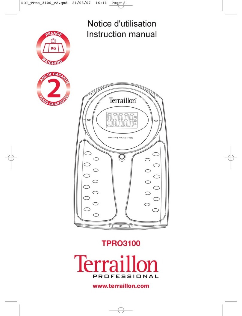Terraillon TPRO3100 User manual