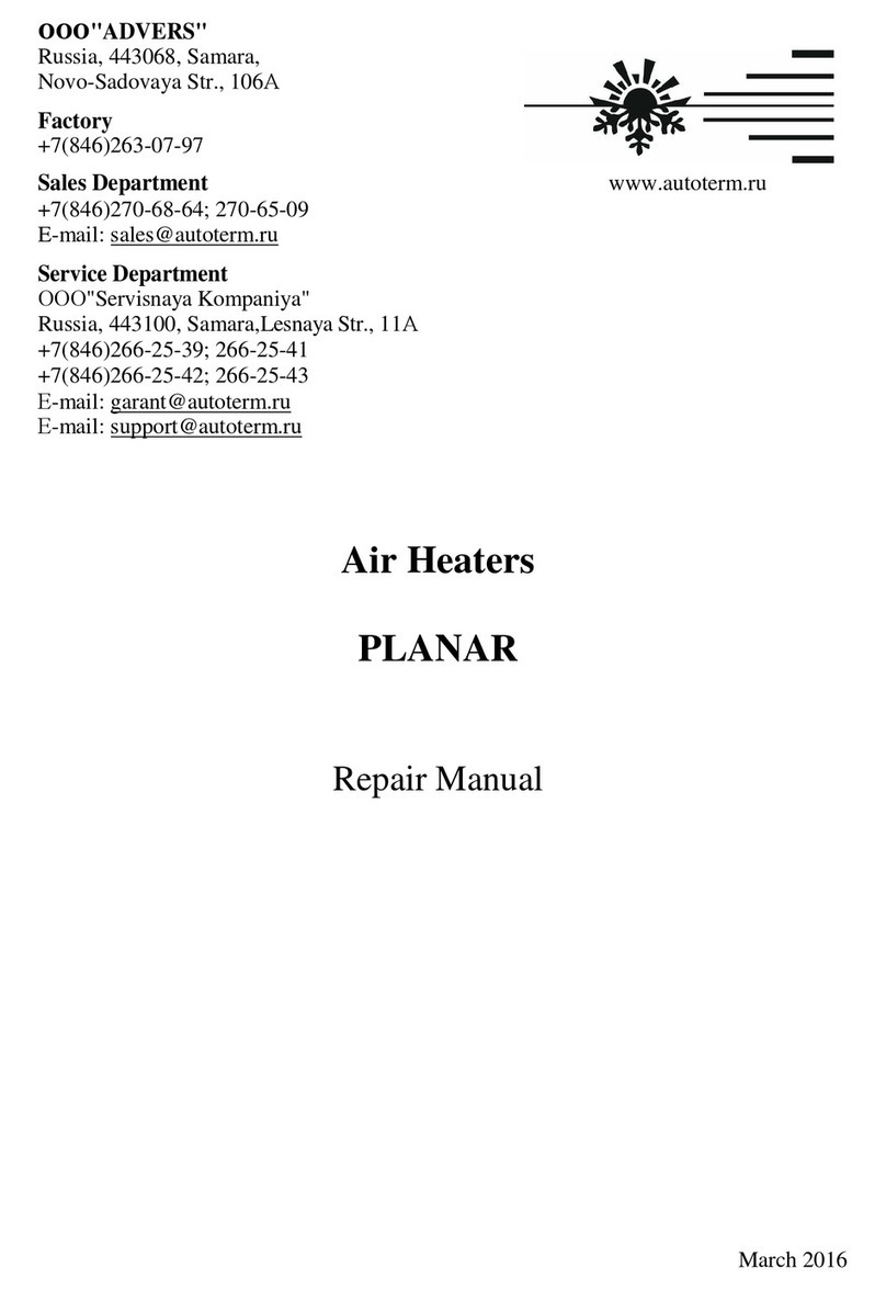 Advers PLANAR 2D Repair manual