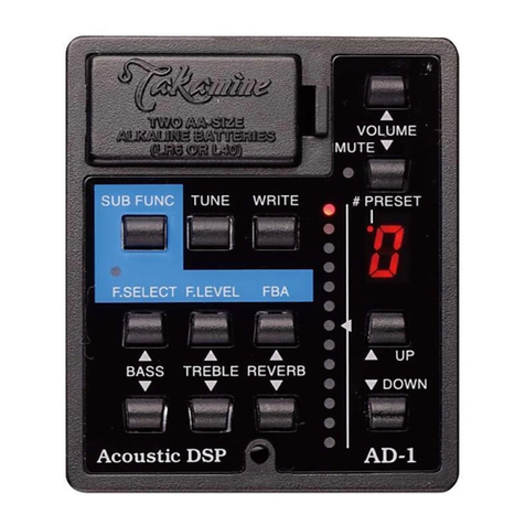Takamine AD Series owner's manual