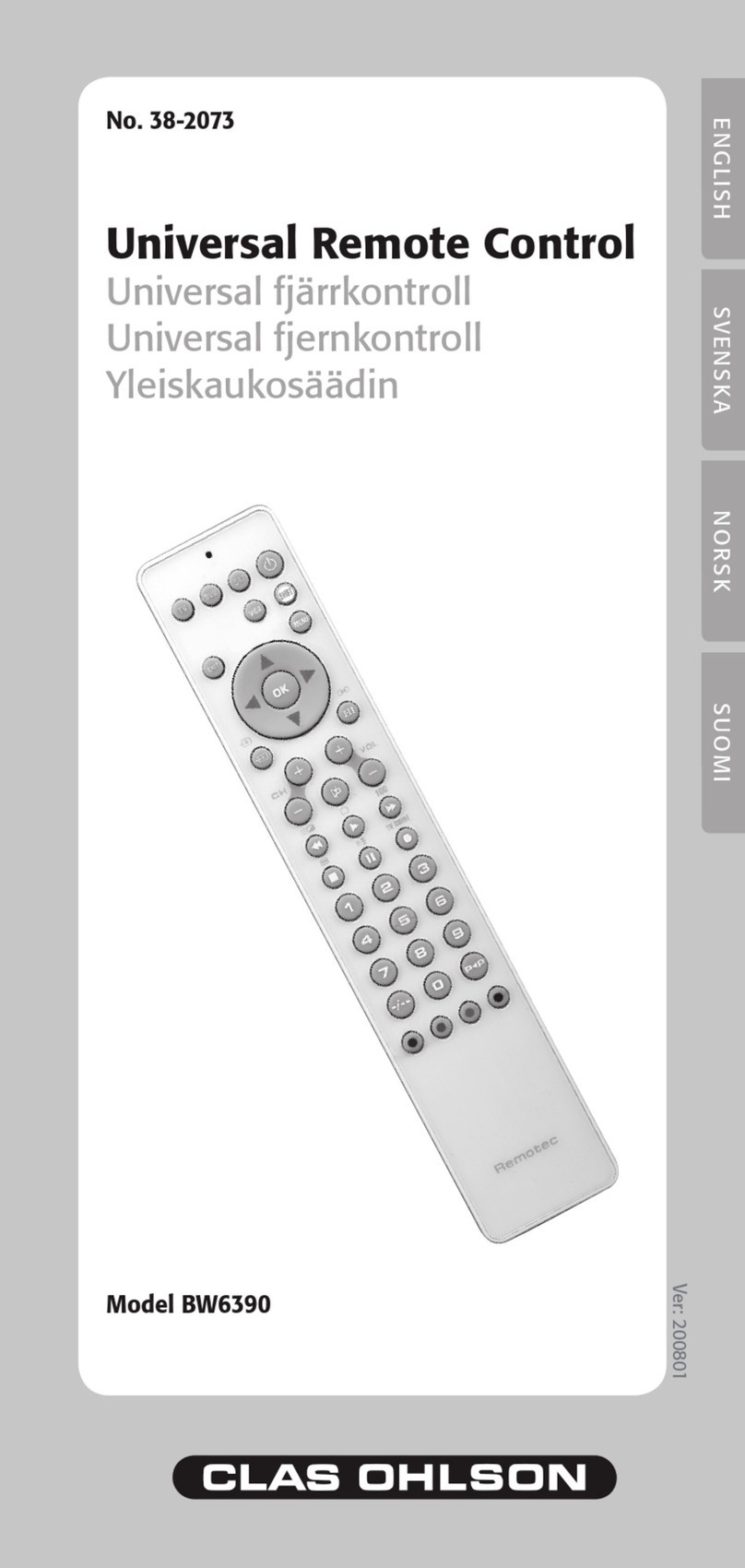 Clas Ohlson BW6390 user manual