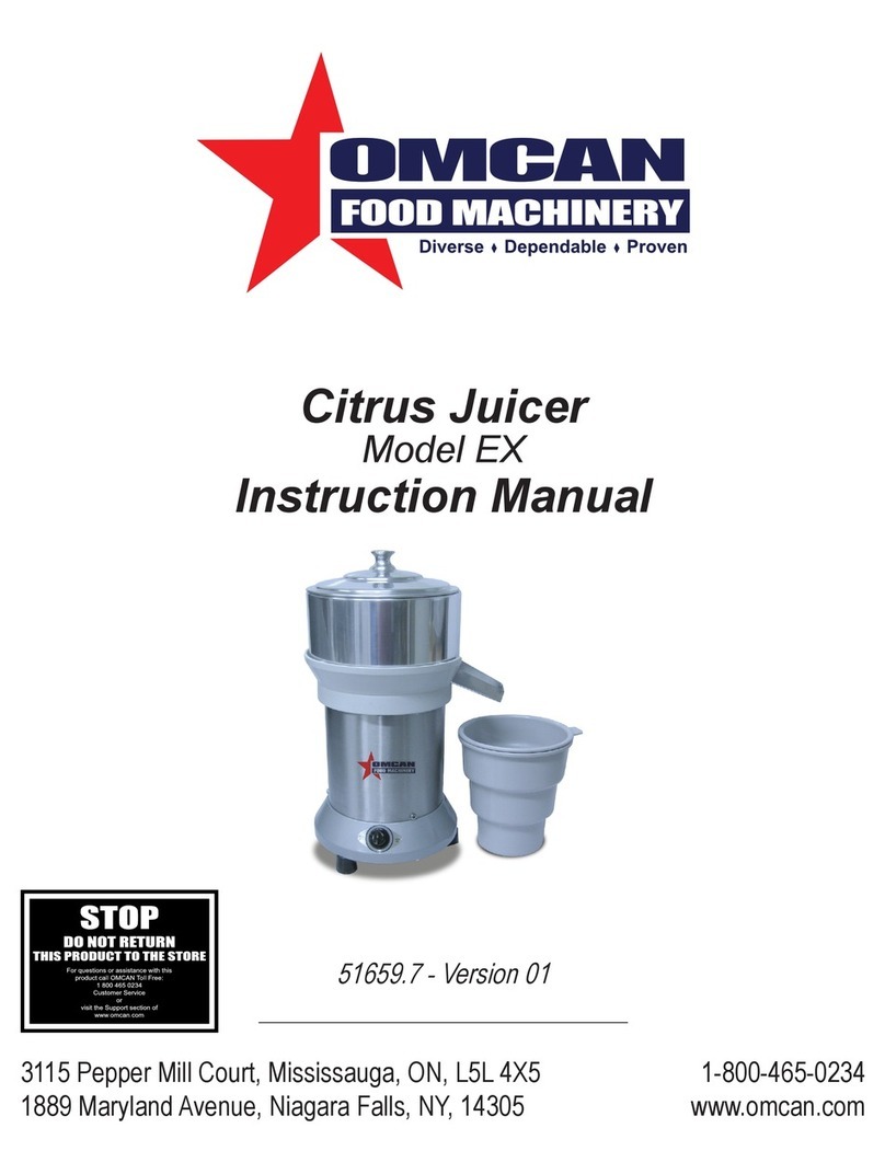 Omcan EX User manual