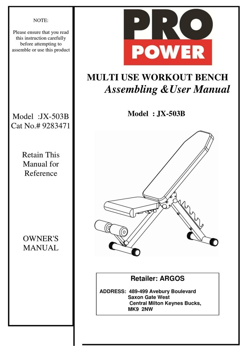 PRO POWER JX-503B owner's manual