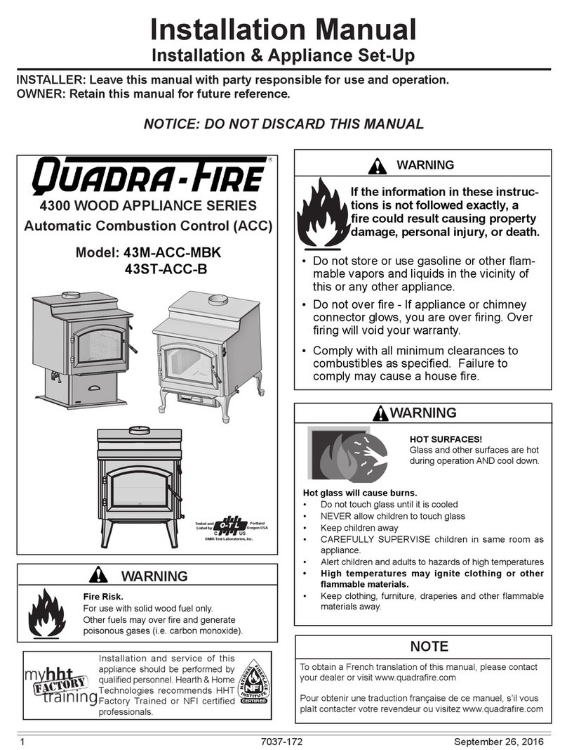 Quadra-Fire 43M-ACC-MBK installation manual Quadra-Fire 43M-ACC-MBK installation manual