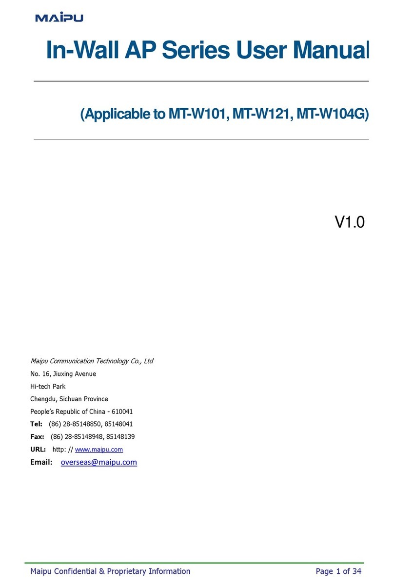 Maipu MT-w101 user manual