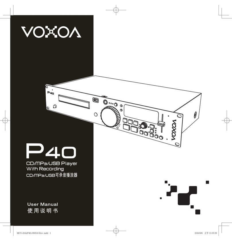 Voxoa MCU-20A(P40) user manual