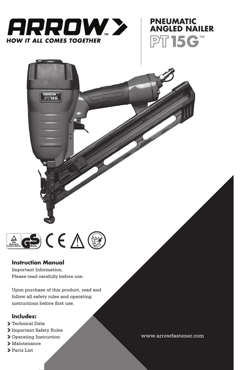 Arrow PT15G instruction manual