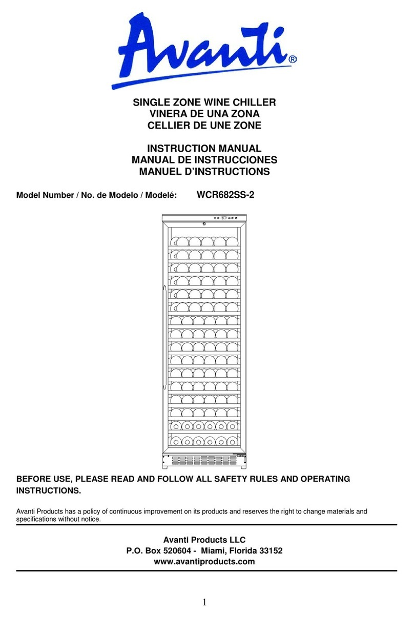 Awanti WCR682SS-2 instruction manual