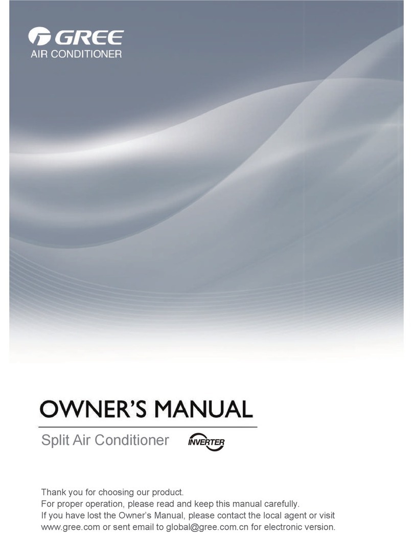 Gree GWC09TB-S3DNA1B owner's manual