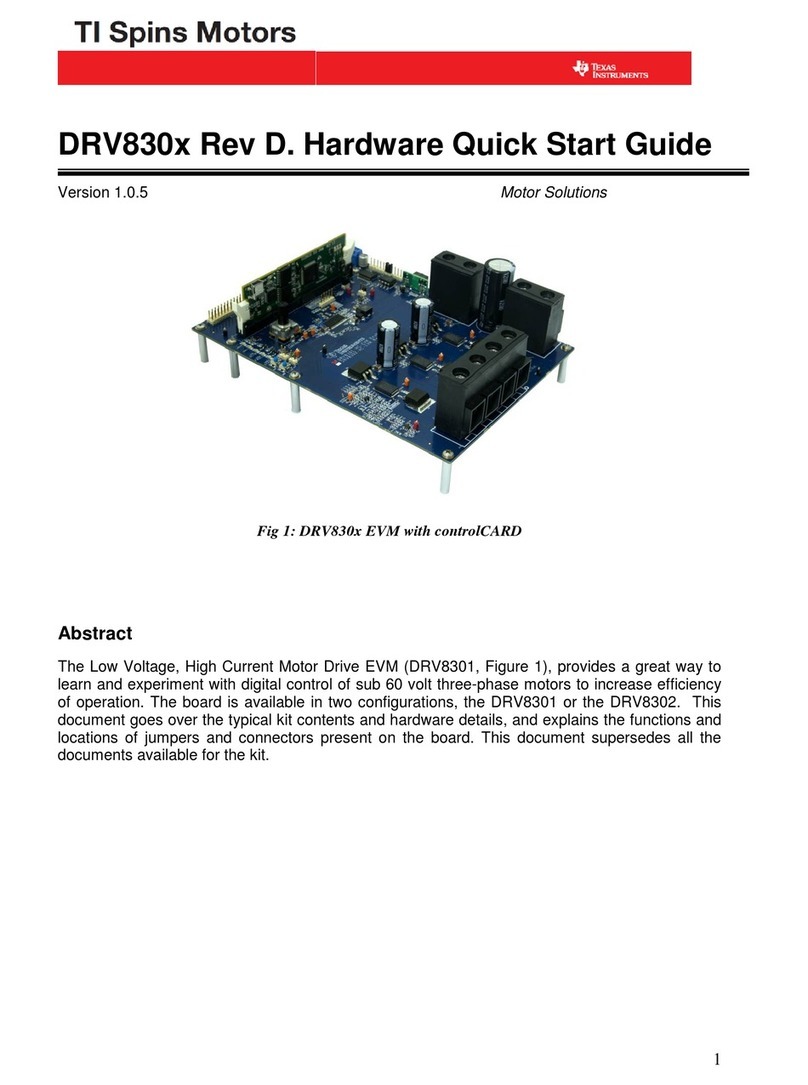Texas Instruments DRV830x Rev D. User manual Texas Instruments DRV830x Rev D. User manual