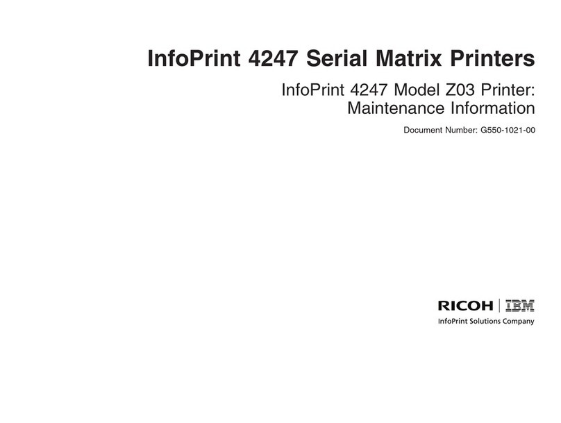 InfoPrint 4247 Z03 Setup guide InfoPrint 4247 Z03 Setup guide