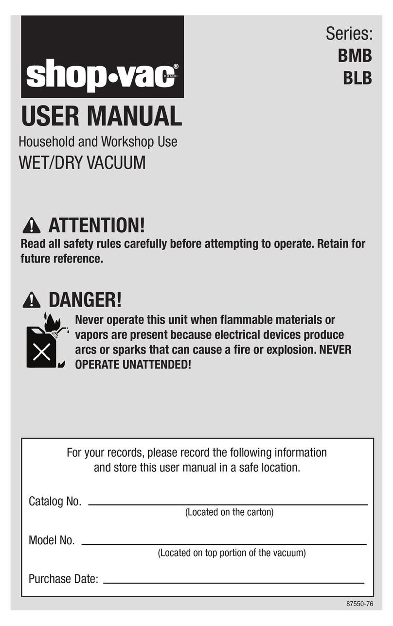 Shop-Vac BMB series user manual