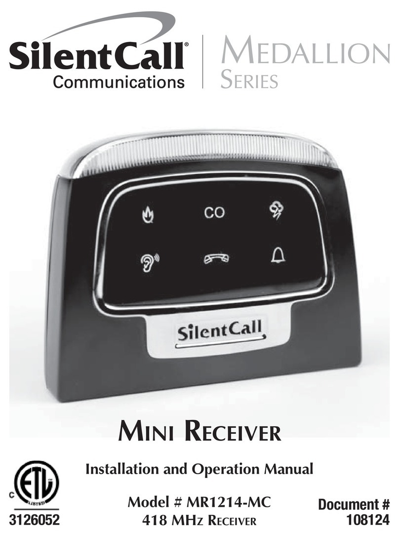 Silent Call Communications MR1214-MC Installation and operation manual