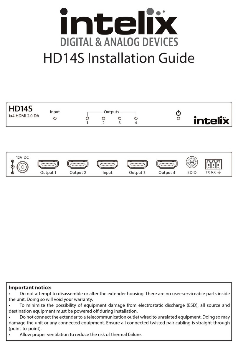 Intelix HD14S User manual