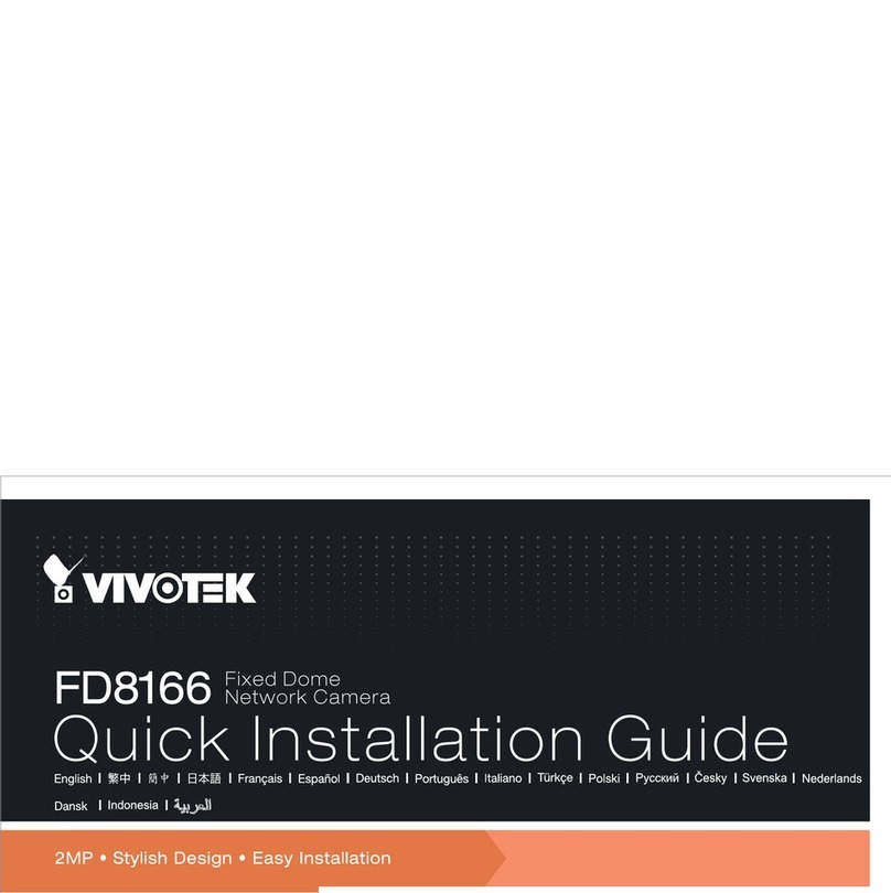 Vivotek FD8166 Quick installation guide