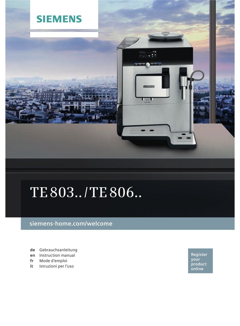 Siemens TE 803 series User manual