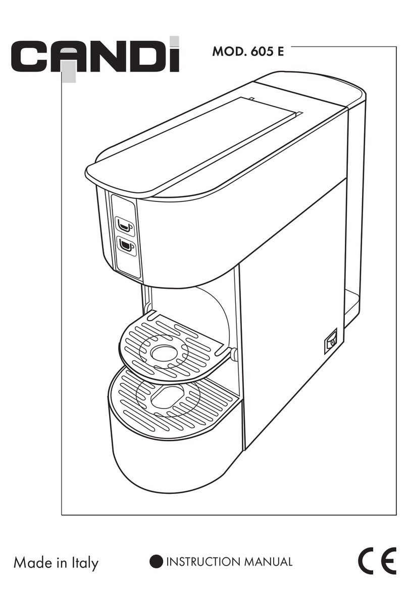 Candi 605 E instruction manual