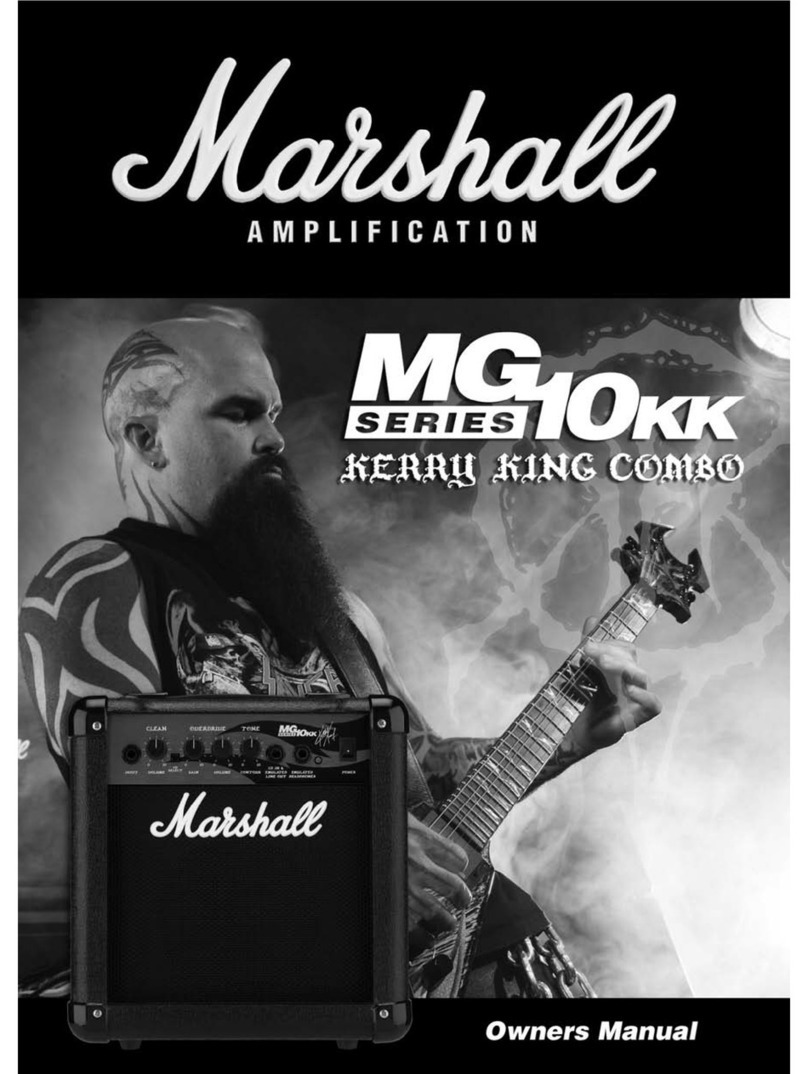 Marshall Amplification MG10KK SERIES owner's manual