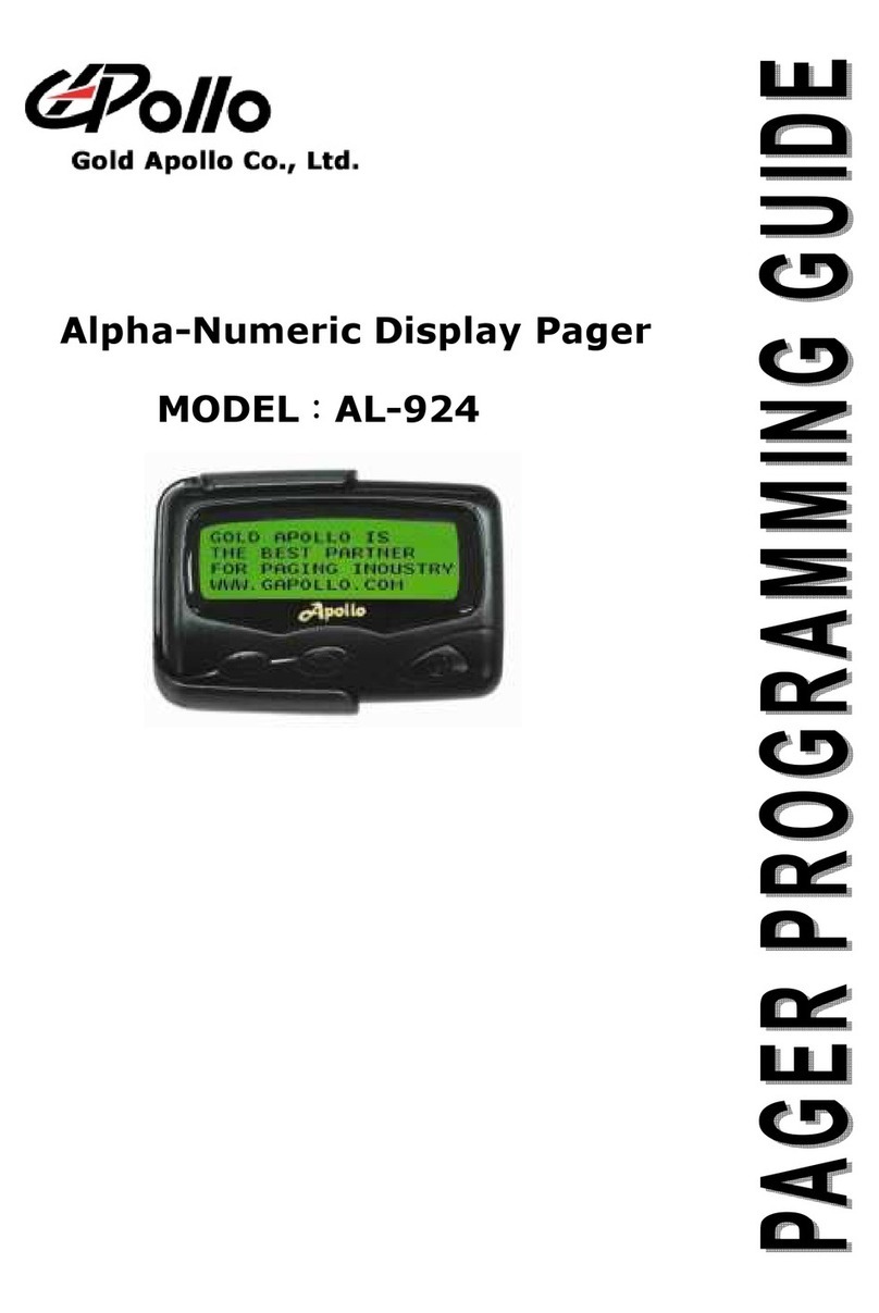 Gold Apollo AL-924 Operating instructions Gold Apollo AL-924 Operating instructions