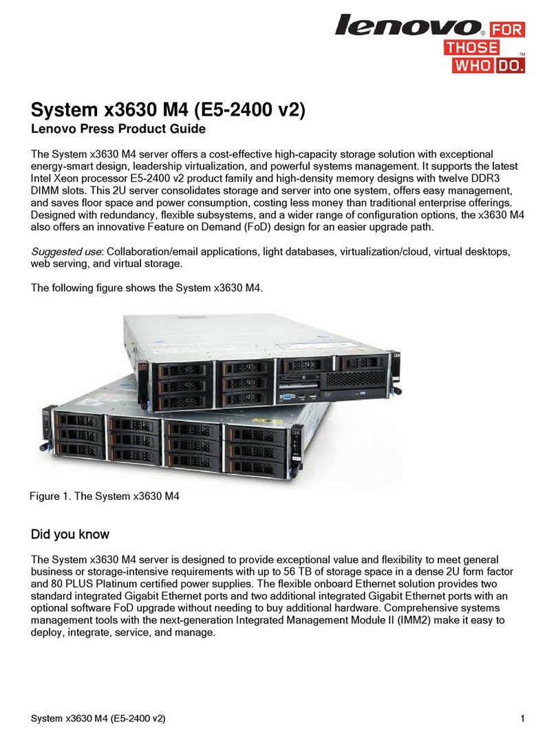 Lenovo System x3630 M4 User manual