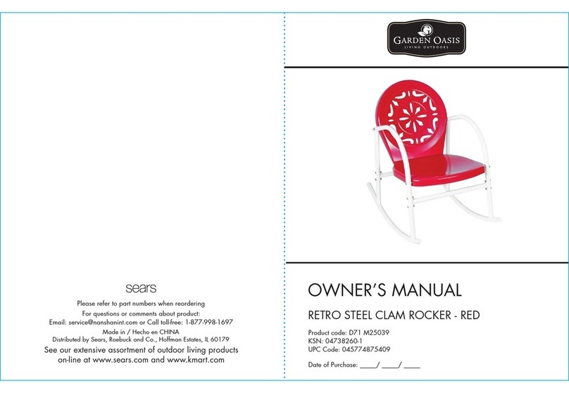 Garden Oasis D71 M25039 owner's manual