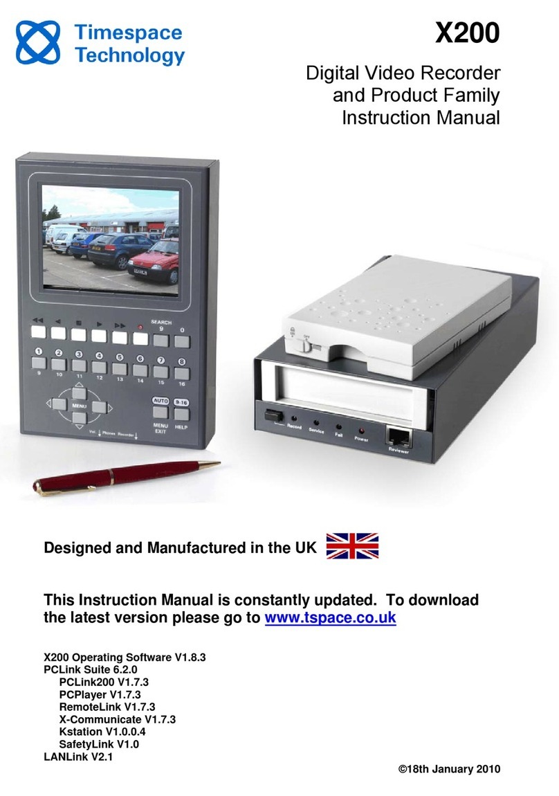 Timespace X200 User manual