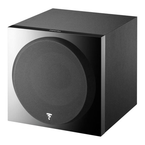 Focal SUB 1000 F User manual